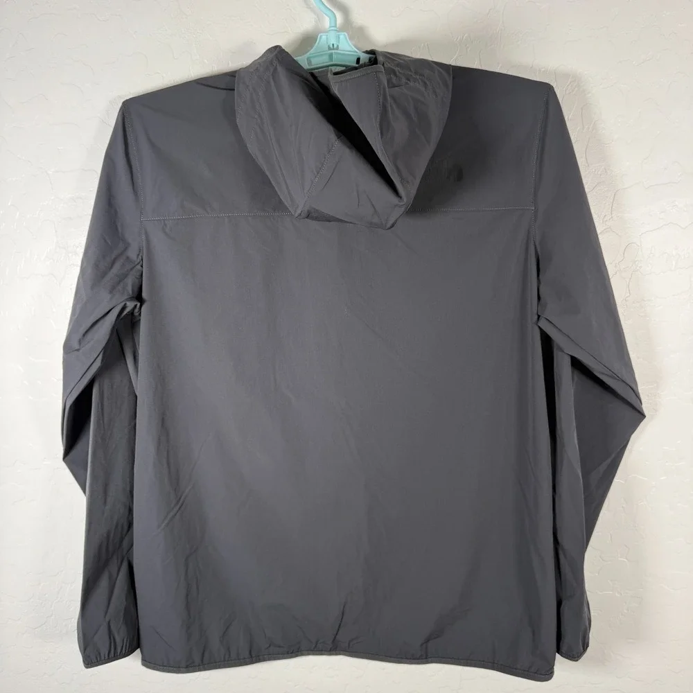 The North Face Jacket Mens XL Gray Dome 2 Stretch Windwall Windbreaker Outdoor